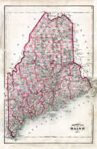 Maine State Map, Penobscot County 1875